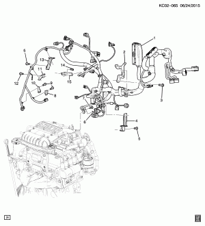 WIRING HARNESS/ENGINE (LMT/1.0-1)
