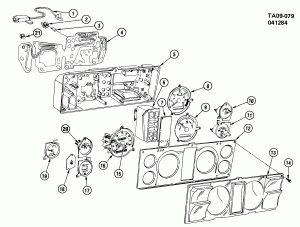 CLUSTER ASM/INSTRUMENT PANEL (W/GAGES OR TACH)