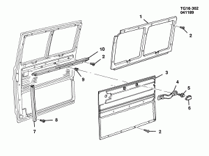 DOOR TRIM/SIDE REAR/SLIDING DOOR