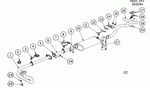 EXHAUST SYSTEM-L4 (LQ7/2.2S) DIESEL