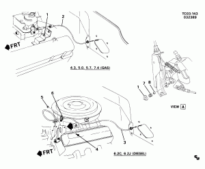 ACCELERATOR CONTROL ENGINE COMPARTMENT