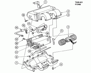 A/C & HEATER MODULE ASM/REAR AIR (C69)