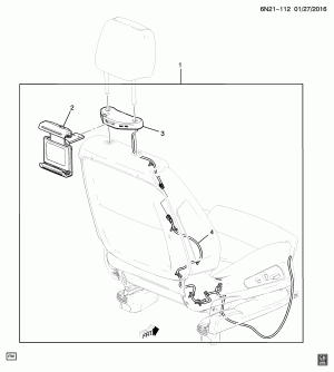 INFOTAINMENT SYSTEM/TABLET HOLDER (DEALER INSTALLED, CONNECTIVITY PACKAGE SIF)
