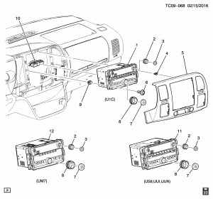 RADIO MOUNTING (EXC UPLEVEL TRIM SLT)