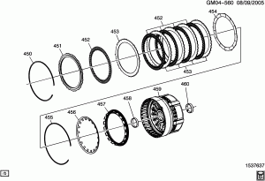 AUTOMATIC TRANSMISSION (MYA) (6L45) 2-6 CLUTCH ASSEMBLY