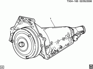 AUTOMATIC TRANSMISSION (MT1) PART 1 (HYDRA-MATIC 4L80-E)(THM-R2) ASSEMBLY