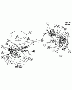 SPARE WHEEL STOWAGE & JACK PARTS