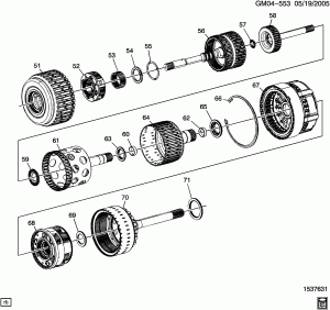 AUTOMATIC TRANSMISSION (MYC) 6L80E CLUTCH ASSEMBLIES & RELATED PARTS