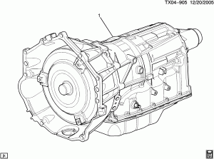 AUTOMATIC TRANSMISSION (MYD) (6L90) ASSEMBLY