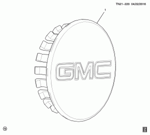 КОЛЕСНЫЕ КОЛПАКИ (G.M.C. Z88, УСТАНАВЛИВАЕТСЯ ДИЛЕРОМ, КОЛПАК КОЛЕСА RXH, RXJ, VWD, VW9)
