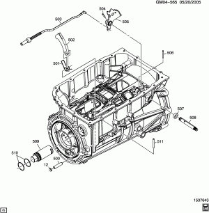 AUTOMATIC TRANSMISSION (MYC) 6L80 PARK LOCK LINKAGE