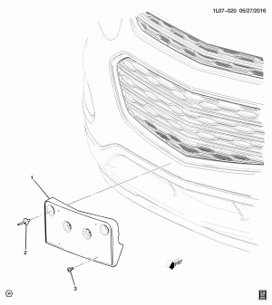 LICENSE PLATE MOUNTING/FRONT