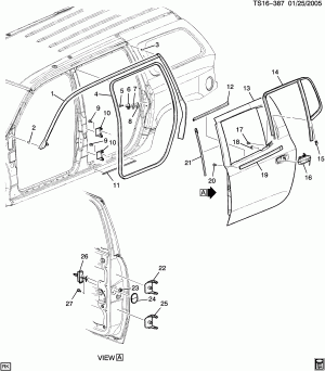 DOOR HARDWARE/SIDE REAR PART 1