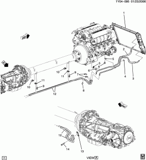 AUTOMATIC TRANSAXLE OIL COOLER PIPES & HOSES (MYC, EXC DIFFERENTIAL OIL COOLER KNR)