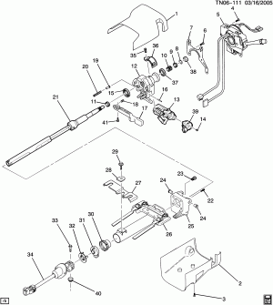 STEERING COLUMN (MANUAL TRANSMISSION MA5)