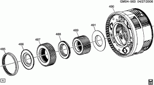 AUTOMATIC TRANSMISSION (MYA) (6L45) OUTPUT CARRIER ASSEMBLY