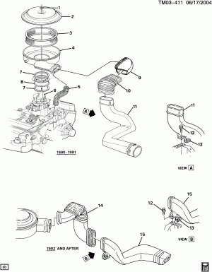 AIR INTAKE SYSTEM (LB4/4.3Z,LU2/4.3B)