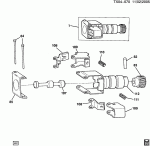 AUTOMATIC TRANSMISSION (MD8) PART 6 (HYDRA-MATIC 4L60)(THM700-R4) GOVERNOR ASSEMBLY