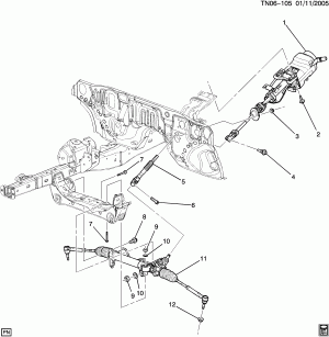 STEERING SYSTEM & RELATED PARTS (EXC (RHD))