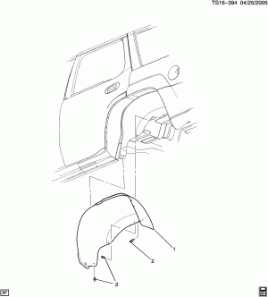 WHEELHOUSE LINER/REAR