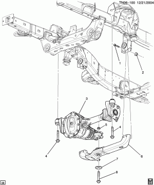 DRIVE AXLE MOUNTING/FRONT