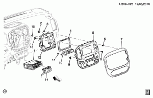 RADIO MOUNTING (RADIO IOR, DISPLAY UIR)