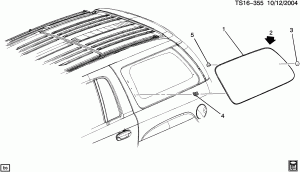 WINDOWS/BODY SIDE (EXC POWER VENT A34)