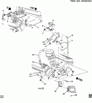 E.G.R. VALVE & VENT TUBES (LB4/4.3Z,LU2/4.3B)