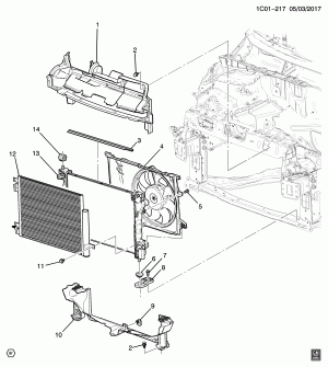 RADIATOR MOUNTING & RELATED PARTS (C60)
