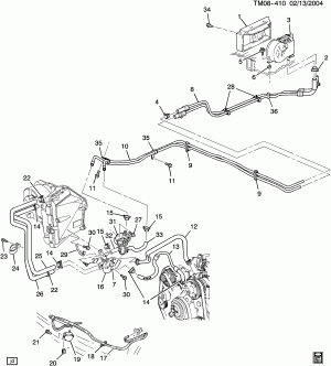 HOSES & PIPES/HEATER (AUXILIARY HEATER C36)