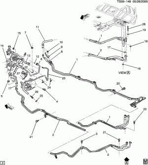 HOSES & PIPES/HEATER PART 2 REAR (LM4/5.3P)(2ND DES-QUICK CONNECT AUX HTR CORE)