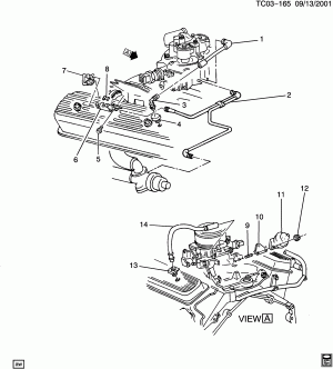 E.G.R. VALVE & VENT TUBES (L03/5.0H,L05/5.7K W/7200 LB GVW RATING C5Z)
