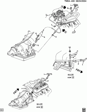A/TRNS TV CABLE, OIL INDICATOR & VENT