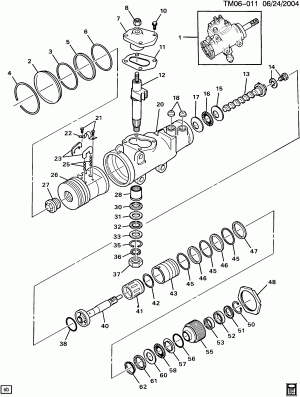 STEERING GEAR ASM/POWER