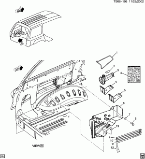 JACK & TOOL STOWAGE (EXC AUTO LEVEL CONTROL G67)