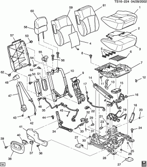 PASSENGER SEAT/BUCKET (AR9,V40)