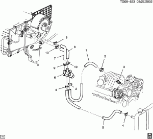 HOSES & PIPES/HEATER (L29/7.4J, C60, EXC C36)