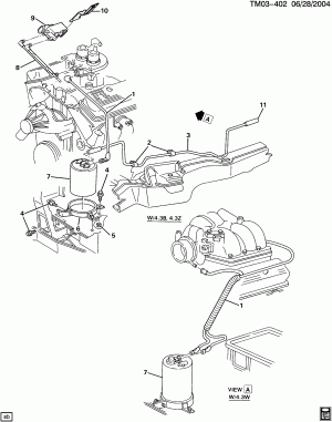 VAPOR CANISTER & RELATED PARTS (LB4/4.3Z,LU2/4.3B,L35/4.3W)