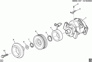 A/C COMPRESSOR ASM (LML/6.6-8,LU3/4.3X)