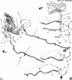 HOSES & PIPES/HEATER PART 2 REAR (LL8/4.2S)(1ST DES-BLOCK FITTING AUX HTR CORE)