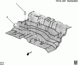 FLOOR FINISH COVERS (REAR SEAT DELETE ATZ)