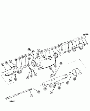 STEERING COLUMN/STANDARD (F/S, A.T.)