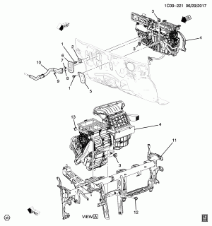 A/C & HEATER MODULE ASM/MOUNTING