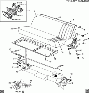 REAR SEAT/FOLDING (AM7)