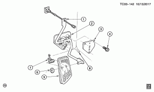 ACCELERATOR CONTROL PEDAL & ROD