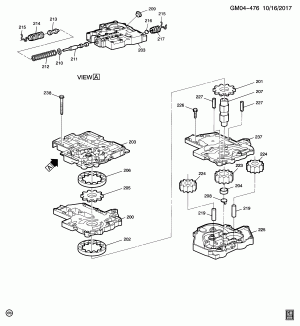 AUTOMATIC TRANSMISSION (MH1) PART 3 HM 4T80-E OIL PUMP ASSEMBLIES