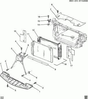 RADIATOR MOUNTING & RELATED PARTS