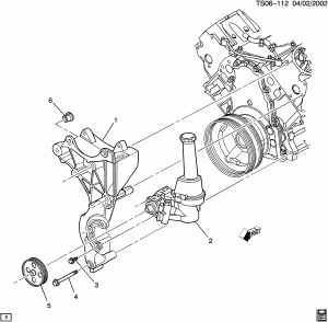 STEERING PUMP MOUNTING (LH9/5.3P)