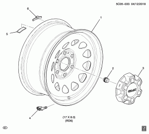 КОЛЕСА/17 ДЮЙМОВ (G.M.C. Z88, КОЛЕСНЫЙ ДИСК RD6)