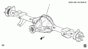МОСТ В СБОРЕ/ЗАДНИЙ 9.50 ЗУБЧАТЫЙ ВЕНЕЦ-В КОМПЛЕКТЕ (L3B/2.7K, ЗА ИСКЛЮЧЕНИЕМ ПОСТАВЩИКА SU8)